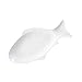 Yardwe 15 Pouces Assiette de Poisson Plateaux de Service Assiettes Plates en Porcelaine Plateaux de Service pour Les Entrées de Viande Poisson Dessert