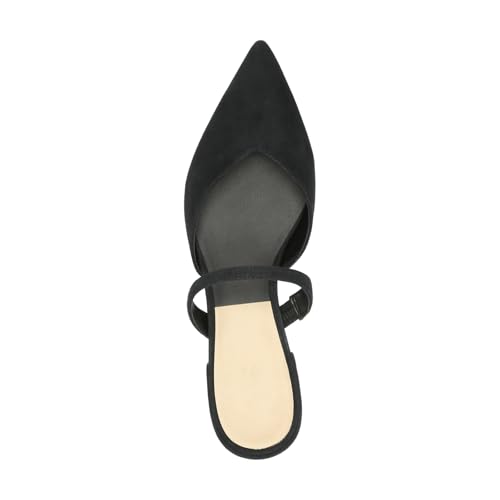 Image of Mesh Mules for Women Comfy Raffia Woven Strap Closed Pointed Toe Mule Flats Casual Slip on Dress Slides Flats