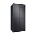 Produktbild Samsung French-Door-Kühlschrank mit Gefrierfach, 179 cm, 488 l, Twin Cooling+, Power Cool & Power Freeze, Twist Ice Maker, Premium Black Steel, RF48A400EB4/EG