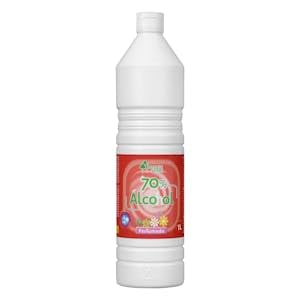 70% Alcohol de Limpieza Perfumado Bosque Verde Botella 1 L Pack 2