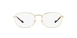 Vogue Eyewear Mens VO4275 Oval Prescription Eyewear Frames, Gold/Demo Lens, 52 mm
