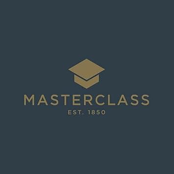 MasterClass MCCPCER24 Eco Induction Crepe / Pancake Pan with Healthier Chemical Non Stick, Aluminium / Iron, Black / Blue, 24 cm