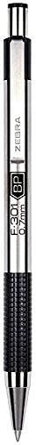 Zebra Pens Fine Point F 301, Combo Pack Of 2 Black Ink & 2 Blue Ink Metal Pens (Total Of 4 Pens), Ballpoint Stainless Steel Retractable 0.7Mm Fine Point Ink Pens #TOP1