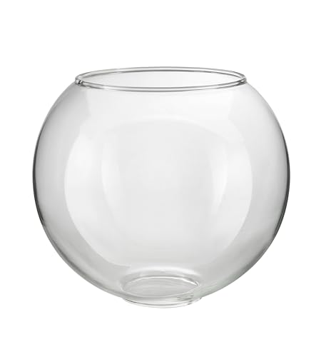 Image of Aspen Creative 23627-60-3A, Clear Glass Shade For Lighting Fixture /Vanity Light /Wall Light, Size: 5-7 /8 inch D x 5-1 /8 inch H, 3 Pack
