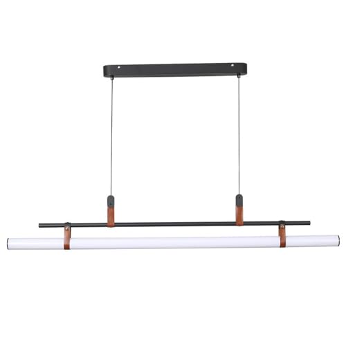 Lámpara de mesa de comedor lineal con iluminación LED de techo ajustable y minimalista
