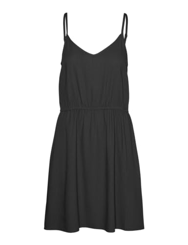 Robe courte singlet VERO MODA Vmmymilo en tissu tissé WVN GA noir