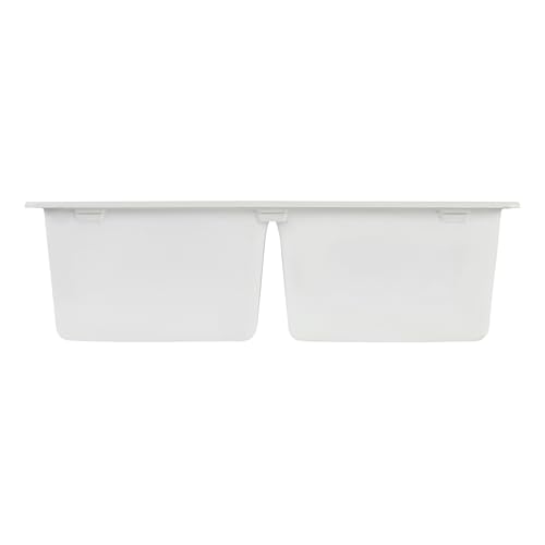 Signature Hardware 447668 Totten 33" Drop In or Undermount 50/50 Double Basin Granite Composite Kitchen Sink by Signature Hardware - Used condition - Image 5