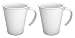 Produktbild Ornamin Kaffeepott 300 ml weiß, 2er-Set (Modell 1201) / Kaffeebecher, Mehrwegbecher Kunststoff