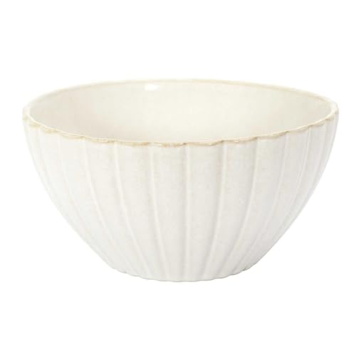 Home Deco Factory, KA0411, Saladier élégant en céramique, idéal pour salades et Fruits, Design raffiné et Couleur Beige, Facile à Nettoyer, diamètre...