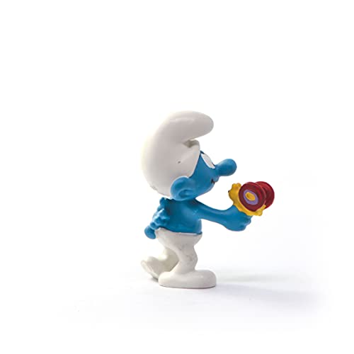 schleich 20818 Schlumpf mit Schmetterling, für Kinder ab 3+ Jahren, The Smurfs - Pre School Smurfs Figurines – Bild 5