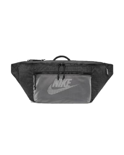 NIKE Hike - Riñonera negra y gris, talla única, 10 L, negro/gris oscuro/blanco, Talla única, Clásico