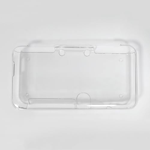 Image of Hzxkqmil Transparent Protective Case for Nintendo New 2DS XL /LL Console | Clear Crystal Hard Shell Protective Cover + 1 Set Screen Protectors Film and 4 Stylus Pen Accessories for New 2DSXL New 2DSLL