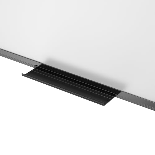 Image of VIZ-PRO Magnetic Dry Erase White Board, 96 X 48 Inches, Black Aluminium Frame