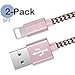 Lightning Cable,Becaso Nylon Braided iPhone Cable for iPhone 6/6s/6 Plus/6s Plus,iPhone 5/5s,iPhone 7/7 Plus,iOS Devices,2-Pack(5ft/1.5M)