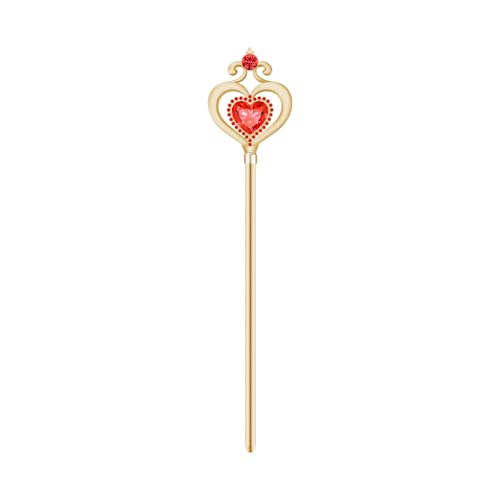 Chargol Angel Scepter Wand Princess Costume Wand (Gold-Red)