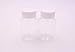 UPSTORE 12PCS Clear Empty Portable Thicken Plastic Bottles Case with White Screw Cap Holder Storage Container for Liquid Solid Powder Dispense (80ml/2.7oz)