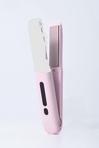 Plancha de Pelo Mini Inalámbrica 2 en 1 Titanio Rosa miniatura 1