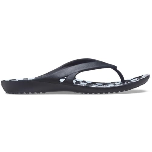 Tongs Crocs Kadee II Flip pour femme coloris noir et blanc pointure 38/39