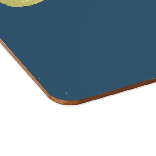 Lot de 4 sets de table souples dessous liège napperons bleu poisson - 4