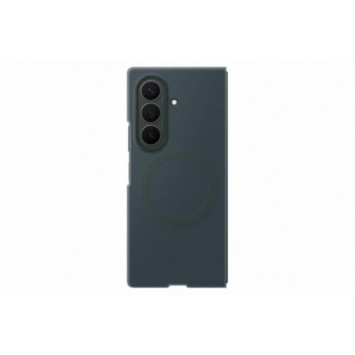 Samsung Coque magnétique en silicone colorée avec technologie Magnetic Power Profile Galaxy Z Fold8 Ultra, 2 films de protection d'écran avant inclus, Techno Green