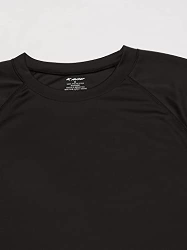 Kanu Surf Men's CB Rashguard UPF 50+ Swim Shirt (Regular & Extended Sizes), Black, XX-Large