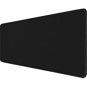 Alfombrilla grande para mouse de escritorio para juegos, XXL extendida para teclado de computadora con bordes cosidos, 31.5 x 15.7 pulgadas, base de goma antideslizante e impermeable, alfombrilla de