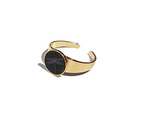 Bague fleur libellule réglable pour sublimer vos tenues d'été et vos sorties