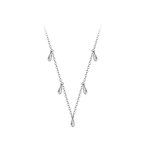 Collier pendentif pour femmes paré de cristaux pour bijoux de mariage