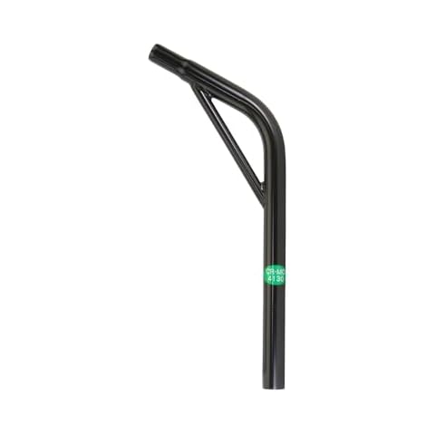 ALTALINE Bicycle Chromoly 25.4mm Black Lay-Back with Support Seatpost 400mm Long Cover