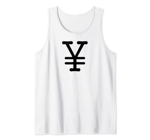 ¥ Yen/Yuan Zeichen Währung Symbol JPY CNY Renminbi RMB Geld Tank Top