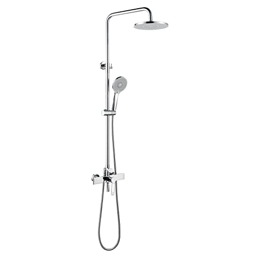 Robinet de douche haut de gamme avec ensemble de douche murale fini premium - 4