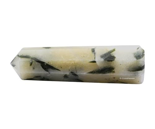 Image of Crystal Heaven Certified Green Tourmaline In Quartz Tower Obelisk Point For Chakra, Healing And Balancing - Aaa Grade Original Certified Gemstone Agate For Reiki Meditation Yoga Spiritual (2-3 Inches)
