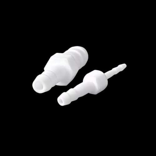 Conector reductor PTFE para mangueras con acoplamiento de espiga y diámetro variable de 4mm 5