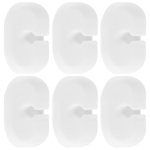 SEWACC 6Pcs Adhesive Cable Management Clips Silicone Cord Holders for Organizing Charging Cables Data Lines and Earphones Space Saving for Desk and Home