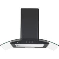 Hotte décorative - CONTINENTAL EDISON - CEH60GB2 - Classe A - 60 x 47 x 50,84 cm - Noir/Verre