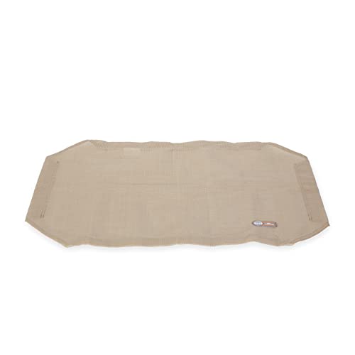K&H Pet Products All Weather Pet Cot Replacement Cover Tan Medium 32 X 25 Inches