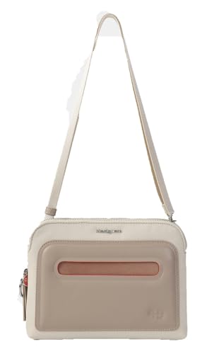 Hedgren Hfika Fika Double Crossover S Birch: bolso bandolera de doble compartimento con RFID