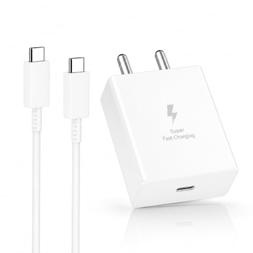 Image of 45W USB-C Fast Charger Adapter, PD 3.0 PPS Super Fast Charging Compatible with Samsung Galaxy S25 Ultra, S24 Ultra, S23 Ultra, S22 Ultra, Z Fold Series, Z Flip Series - White
