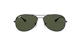 Protective case included Ray-Ban RB 3362 Cockpit Gafas de Sol, Gunmetal, 56 para Hombre