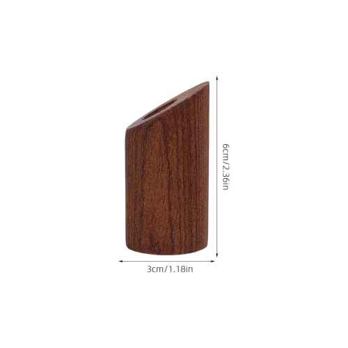 Crochets muraux en bois marron rustique Levemolo lot de 6 pour suspendre vos serviettes - 3