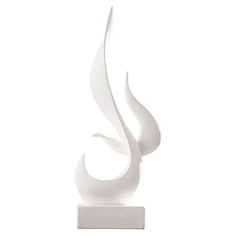 Fenteer Abstract Flame Resin Sculpture Ornament Cover
