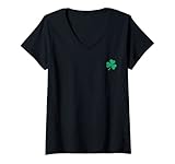 Photo Gallery donna funny leaf clover irish shamrock st.patrick s day green team maglietta con collo a v Photo Gallery donna funny leaf clover irish shamrock st.patrick s day green team maglietta con collo a v