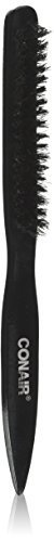 Conair Slim Teasing Hair Brush, Mixed Boar Bristle (Pack of 2)