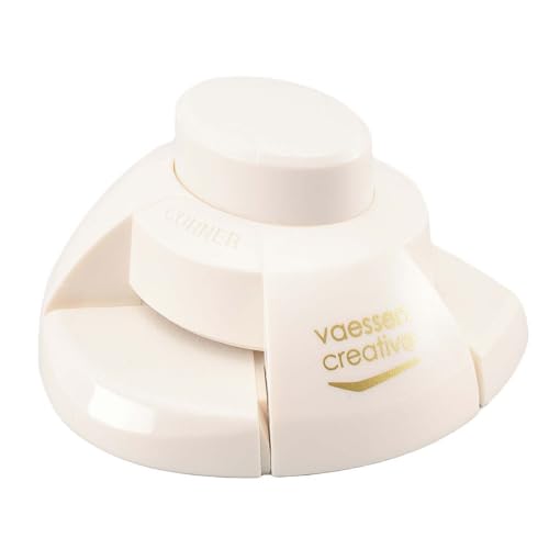 Vaessen Creative 2137-031 Falzbrett Karten und Briefumschläge Maker Set mit Stanzer, Metal, Plastic, Grey, 21.5 x 16.2 x 5 cm