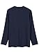 Latuza Men's Long Sleeve Pajama Shirt 2 Pack Henley Neck Sleep Tops L Black Navy
