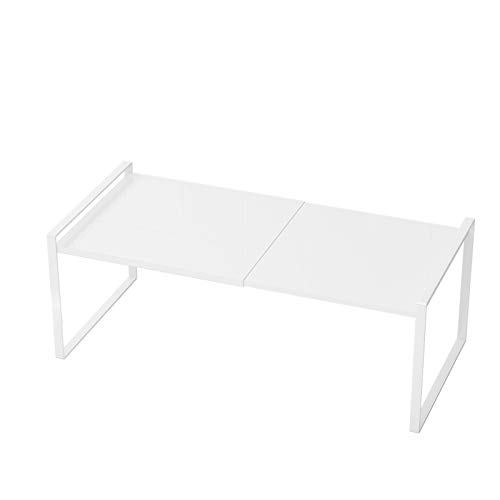 Yemiany Organizador de fregadero de cocina, estante debajo del fregadero, organizador de cocina y almacenamiento, estante extensible, material de metal grueso, instalación gratuita Cover