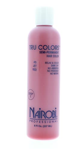 Tru-Colors Semi-Permanent Hair Color #5 Jet Red 8 oz