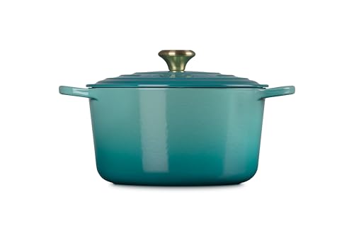Image of Le Creuset Enameled Cast Iron Signature Deep Round Oven, 6.5 qt., Riviera