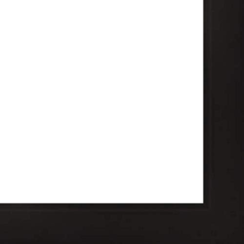CountryArtHouse Picture Frame Moulding (Wood) 100ft bundle - Traditional Black Finish - 1.25" width - 7/16" rabbet depth