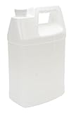 Vestil JUG-W-1 High Density Polyethylene (HDPE) Rectangular Jug with Natural Cap, 7